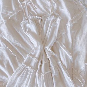 white tie strap flowy pacsun mini summer dress